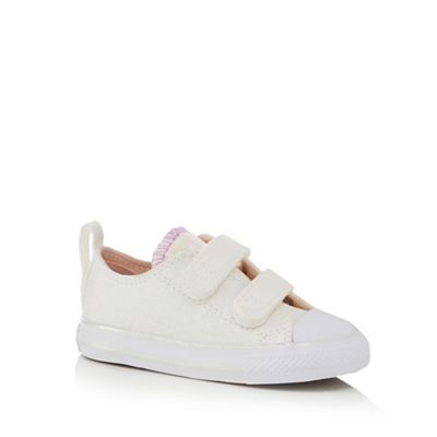 Girls' white 'All Star' trainers